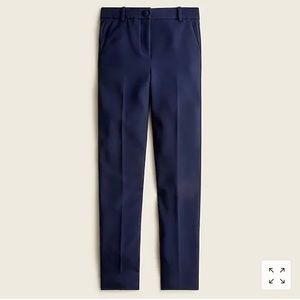 J. Crew Petite High Rise Cameron Four Season Stretch Pant in NAVY.